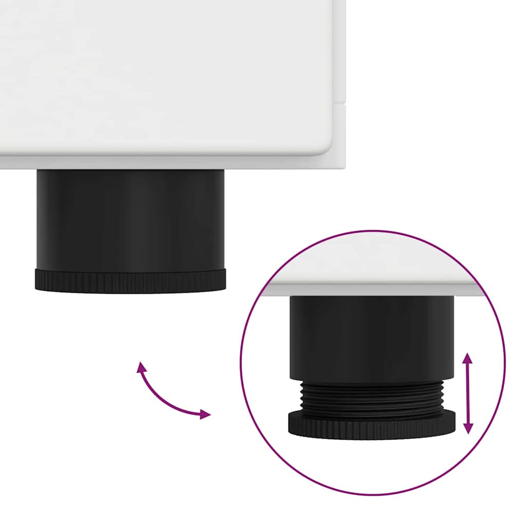 Credenza Bianco 88,5 x 30,5 x 55,5 cm Legno multistrato 880291