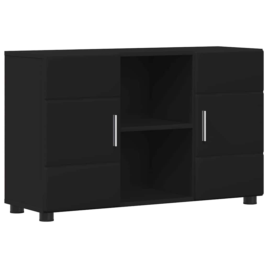 Credenza con porta Nero 88,5 x 30,5 x 55,5 cm Legno multistrato 880292