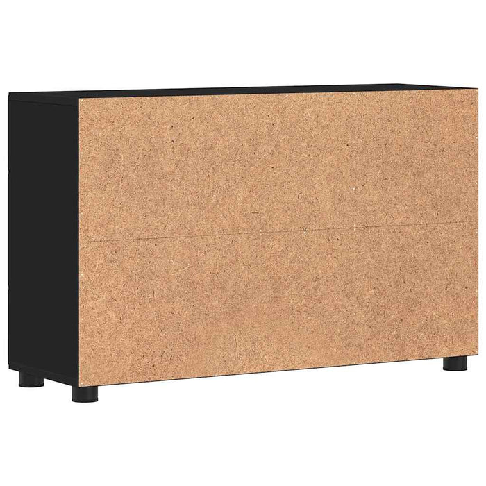 Credenza con porta Nero 88,5 x 30,5 x 55,5 cm Legno multistrato 880292