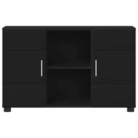 Credenza con porta Nero 88,5 x 30,5 x 55,5 cm Legno multistrato 880292