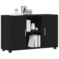 Credenza con porta Nero 88,5 x 30,5 x 55,5 cm Legno multistrato 880292