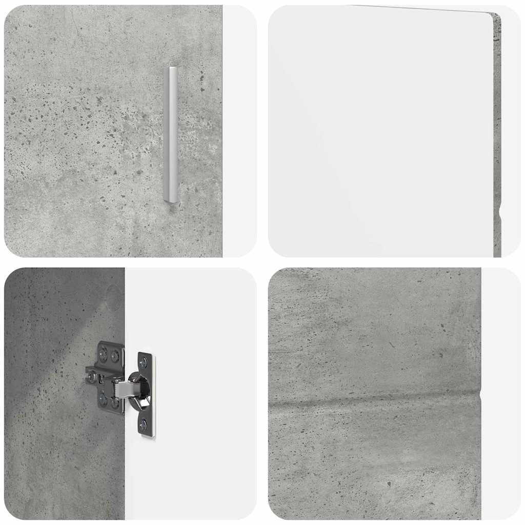 Credenza Grigio cemento 88,5 x 30,5 x 55,5 cm Legno multistrato 880294