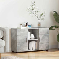 Credenza Grigio cemento 88,5 x 30,5 x 55,5 cm Legno multistrato 880294