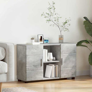 Credenza Grigio cemento 88,5 x 30,5 x 55,5 cm Legno multistrato 880294