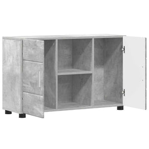 Credenza Grigio cemento 88,5 x 30,5 x 55,5 cm Legno multistrato 880294