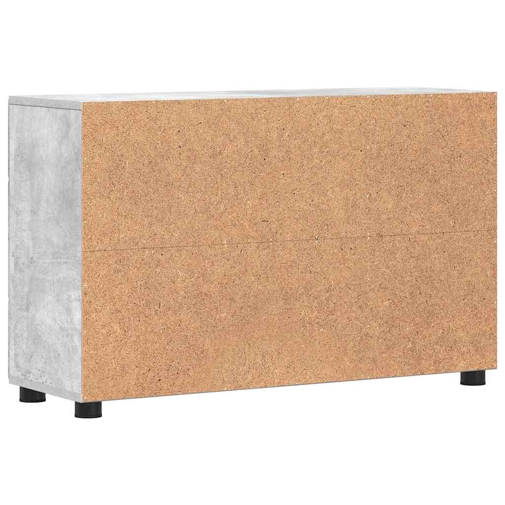 Credenza Grigio cemento 88,5 x 30,5 x 55,5 cm Legno multistrato 880294