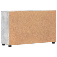 Credenza Grigio cemento 88,5 x 30,5 x 55,5 cm Legno multistrato 880294