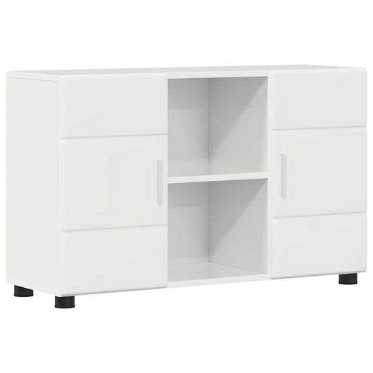 Credenza Bianco Lucido 88,5 x 30,5 x 55,5 cm Legno multistrato 880295