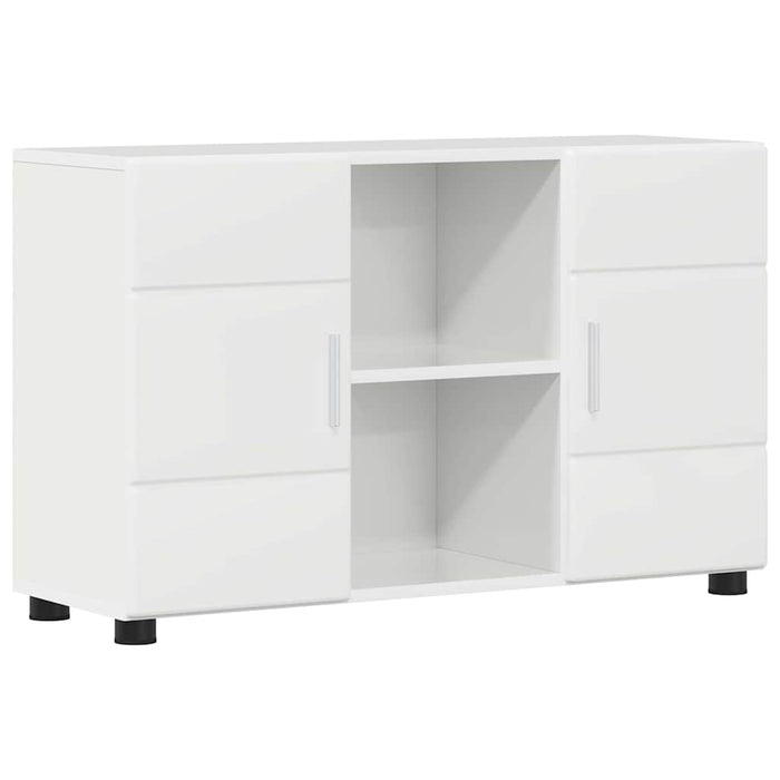 Credenza Bianco Lucido 88,5 x 30,5 x 55,5 cm Legno multistrato 880295