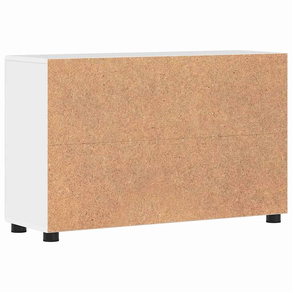 Credenza Bianco Lucido 88,5 x 30,5 x 55,5 cm Legno multistrato 880295
