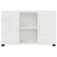 Credenza Bianco Lucido 88,5 x 30,5 x 55,5 cm Legno multistrato 880295