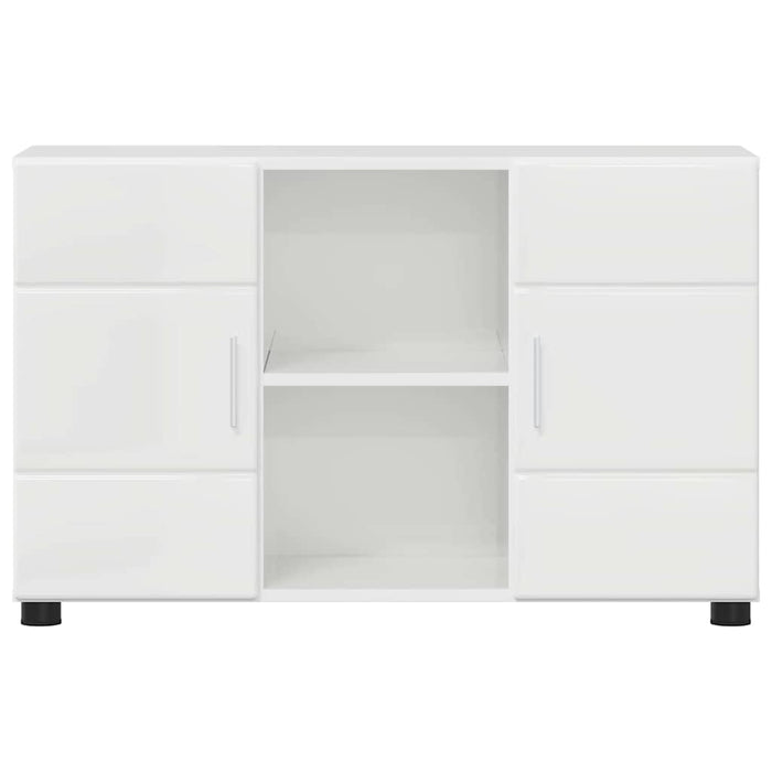 Credenza Bianco Lucido 88,5 x 30,5 x 55,5 cm Legno multistrato 880295