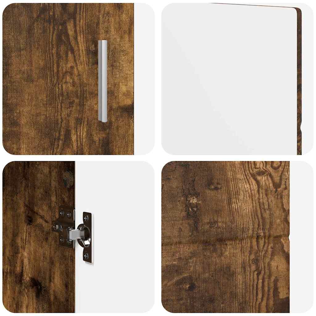 Credenza Rovere fumé 88,5 x 30,5 x 55,5 cm Legno multistrato 880296