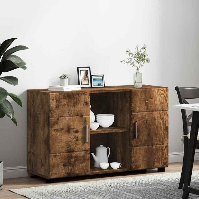 Credenza Rovere fumé 88,5 x 30,5 x 55,5 cm Legno multistrato 880296