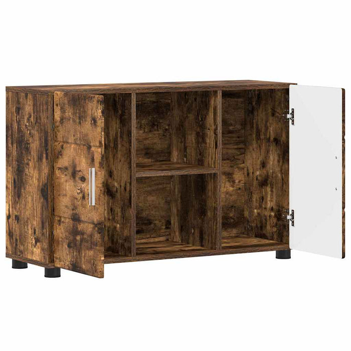 Credenza Rovere fumé 88,5 x 30,5 x 55,5 cm Legno multistrato 880296