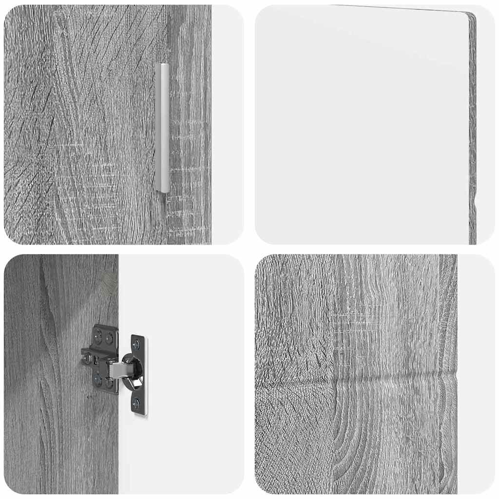 Credenza Grigio Sonoma 88,5 x 30,5 x 55,5 cm Legno multistrato 880297