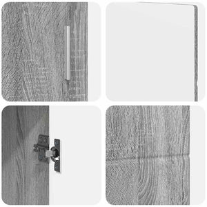 Credenza Grigio Sonoma 88,5 x 30,5 x 55,5 cm Legno multistrato 880297