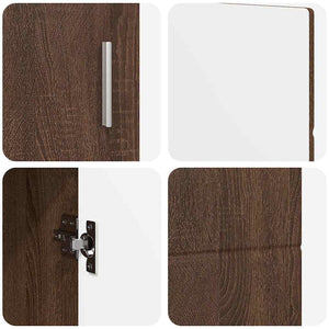 Credenza Rovere Marrone 88,5 x 30,5 x 55,5 cm Legno multistrato 880298