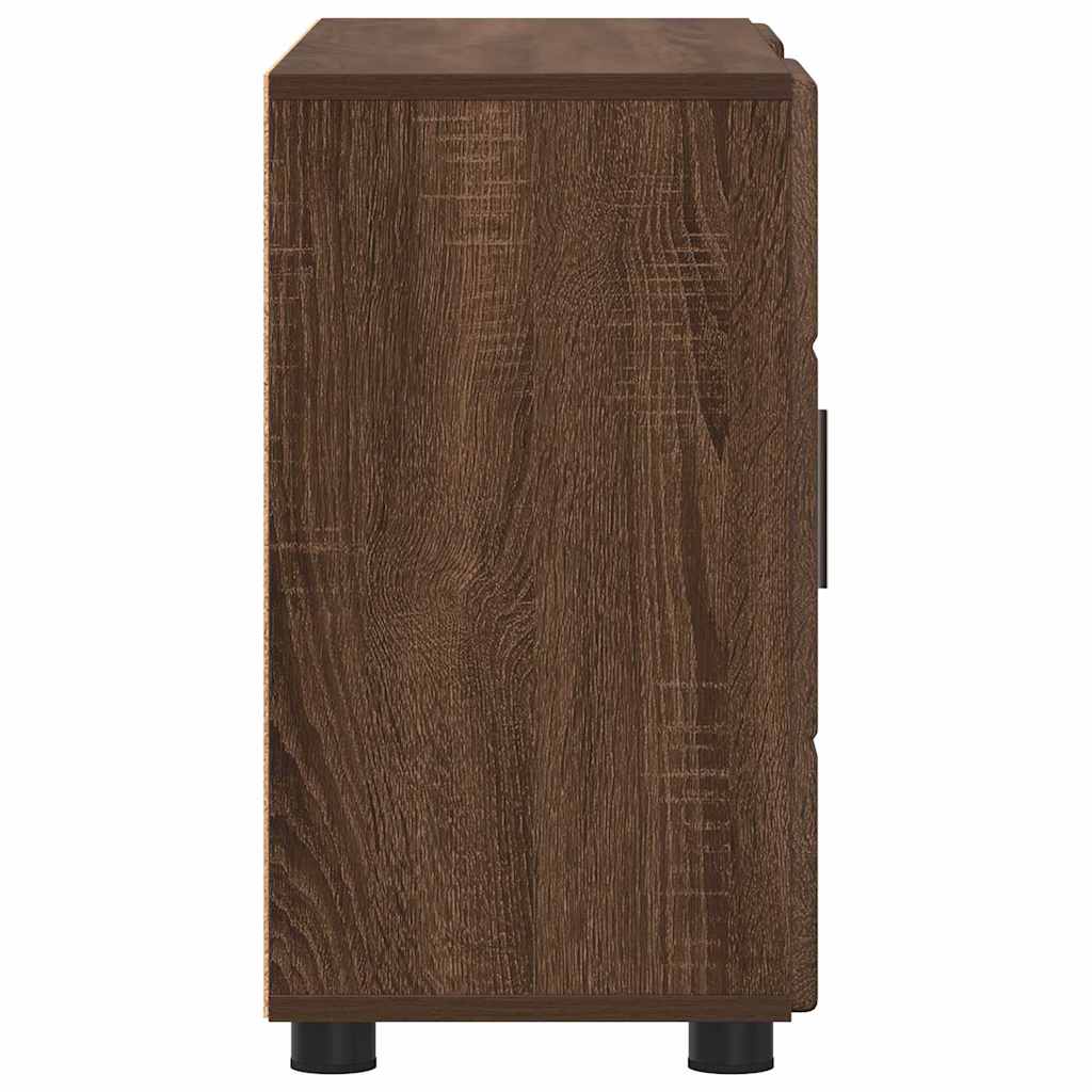 Credenza Rovere Marrone 88,5 x 30,5 x 55,5 cm Legno multistrato 880298