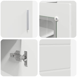 Credenza-Buffet-Armadio da cucina Bianco 55,5 x 29 x 100 cm Legno multistrato