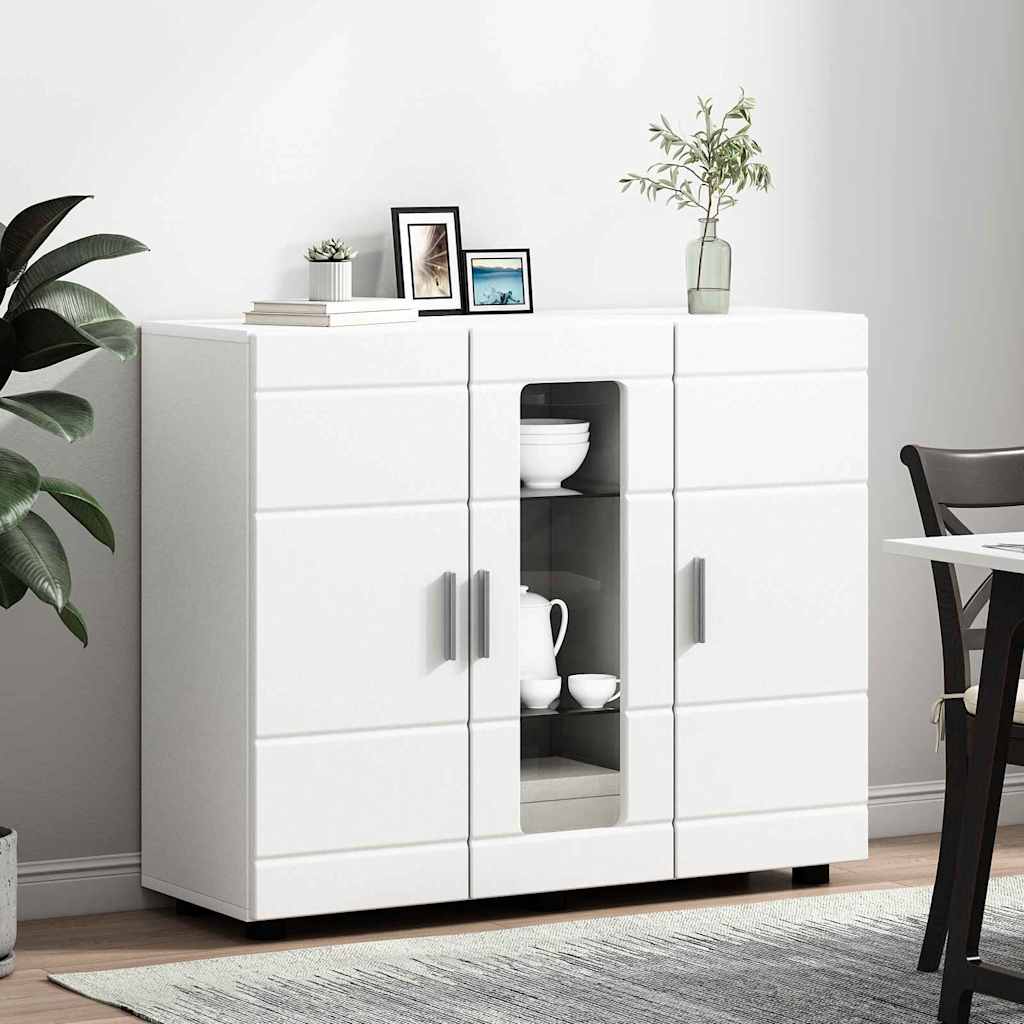 Credenza con porta Bianco 55.5 x 29 x 100 cm Legno multistrato 880301