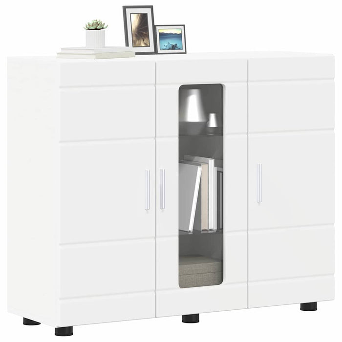Credenza con porta Bianco 55.5 x 29 x 100 cm Legno multistrato 880301