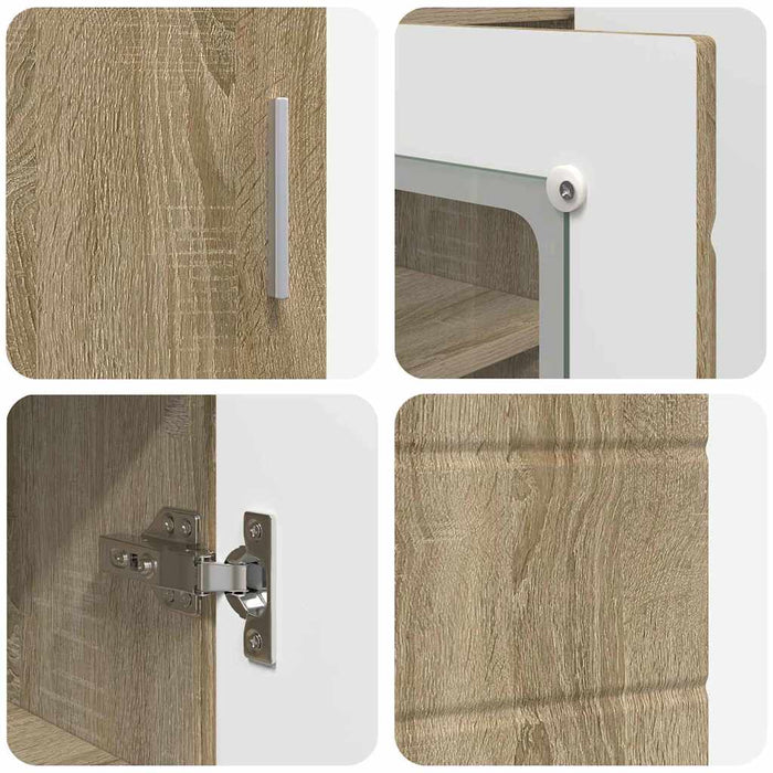 Credenza-Buffet-Armadio da cucina rovere sonoma 55,5 x 29 x 100 cm Legno multistrato