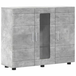 Credenza Grigio cemento 55.5 x 29 x 100 cm Legno multistrato 880304