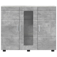 Credenza Grigio cemento 55.5 x 29 x 100 cm Legno multistrato 880304