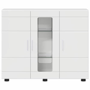 Credenza Bianco lucido 55.5 x 29 x 100 cm Legno multistrato 880305
