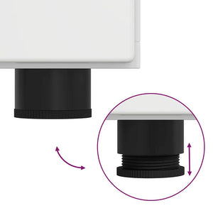 Credenza Bianco lucido 55.5 x 29 x 100 cm Legno multistrato 880305