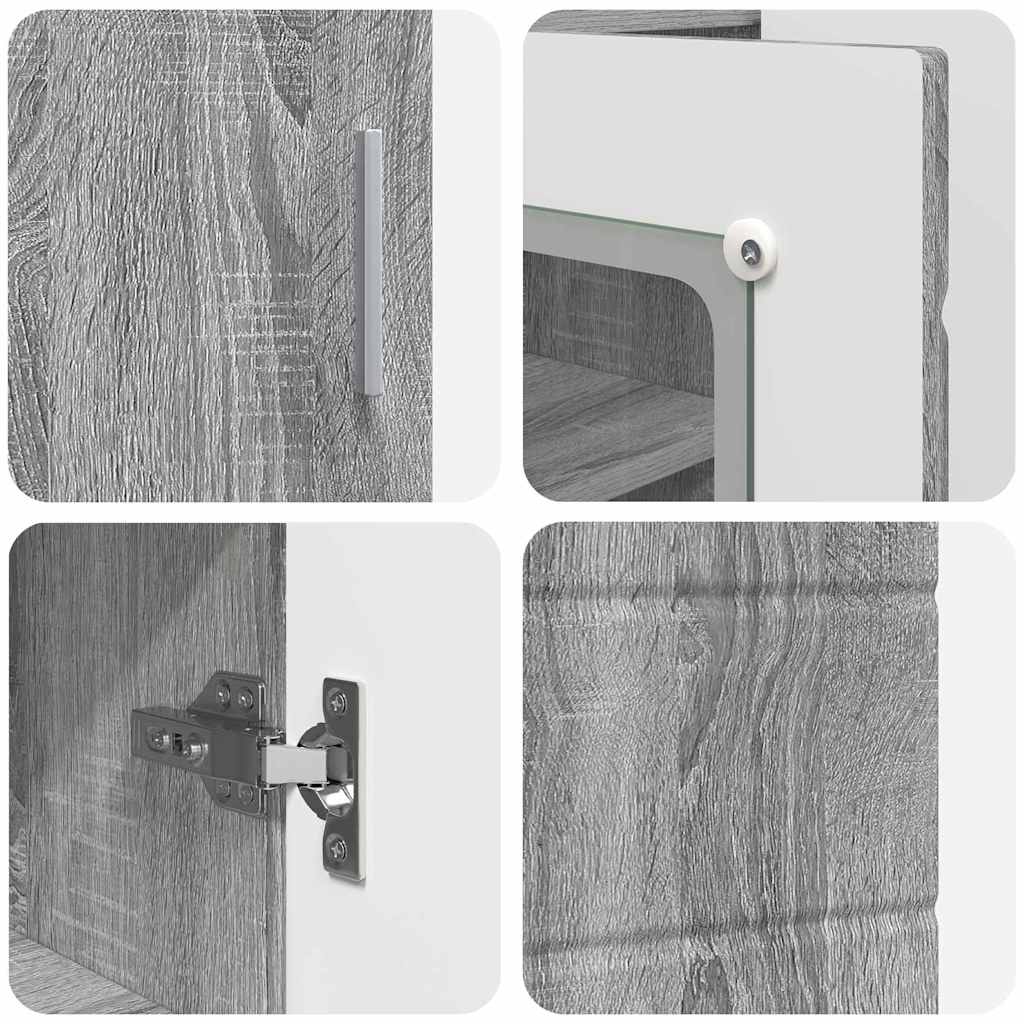 Credenza Grigio sonoma 55.5 x 29 x 100 cm Legno multistrato 880307