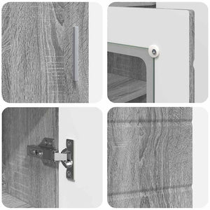 Credenza Grigio sonoma 55.5 x 29 x 100 cm Legno multistrato 880307