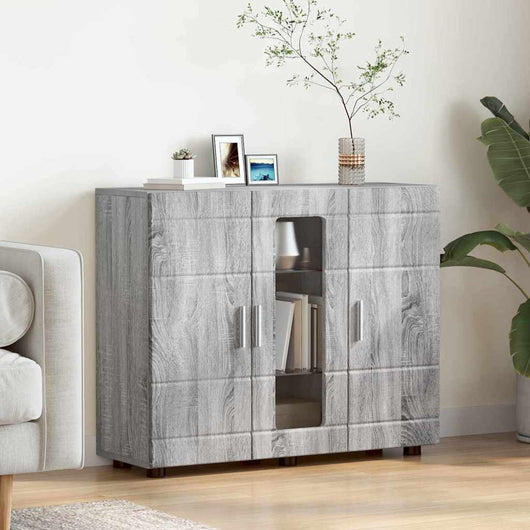 Credenza-Buffet-Armadio da cucina Grigio sonoma 55,5 x 29 x 100 cm Legno multistrato