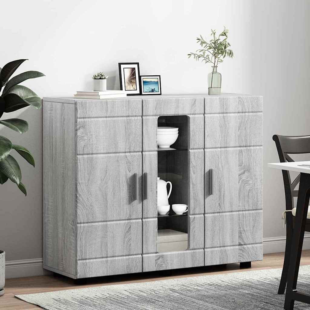 Credenza Grigio sonoma 55.5 x 29 x 100 cm Legno multistrato 880307