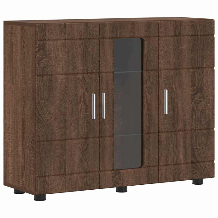 Credenza Rovere marrone 55.5 x 29 x 100 cm Legno multistrato 880308