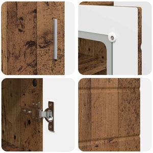 Credenza-Buffet-Armadio da cucina Legno vecchio 55,5 x 29 x 100 cm Legno multistrato