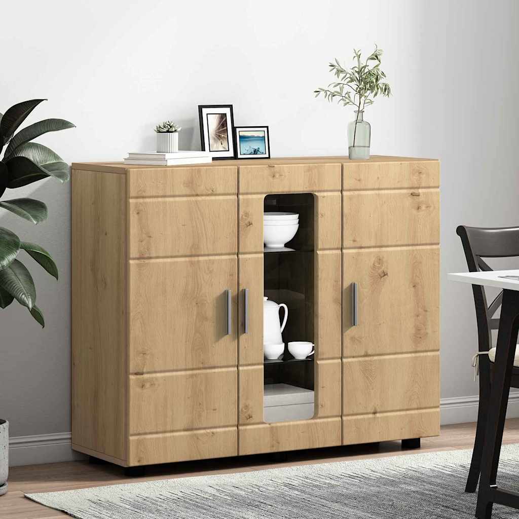 Credenza con lo scaffale rovere artigianale 55.5 x 29 x 100 cm 880310