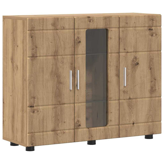 Credenza con lo scaffale rovere artigianale 55.5 x 29 x 100 cm 880310