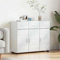 Credenza con porta Bianco 88,5 x 30,5 x 73 cm Legno multistrato 880311