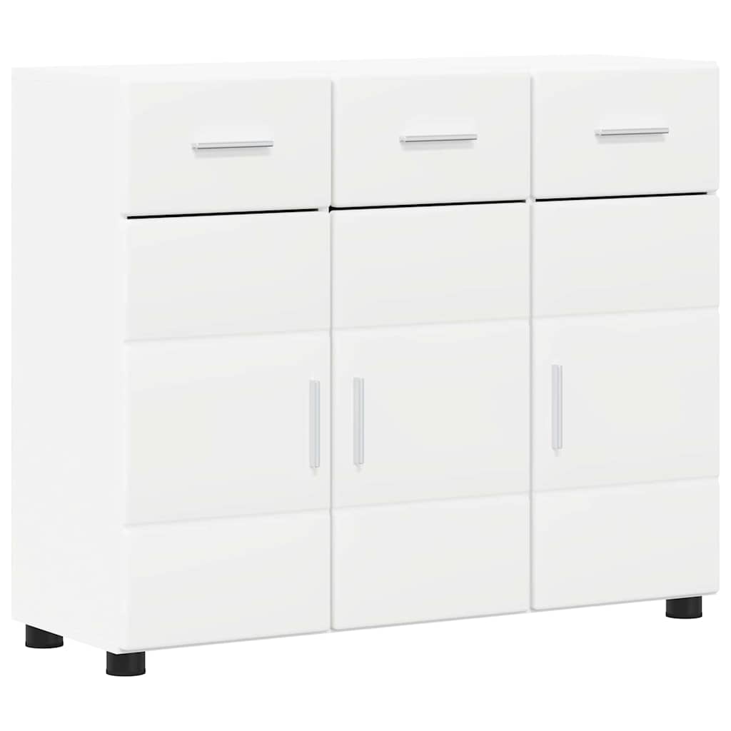 Credenza con porta Bianco 88,5 x 30,5 x 73 cm Legno multistrato 880311