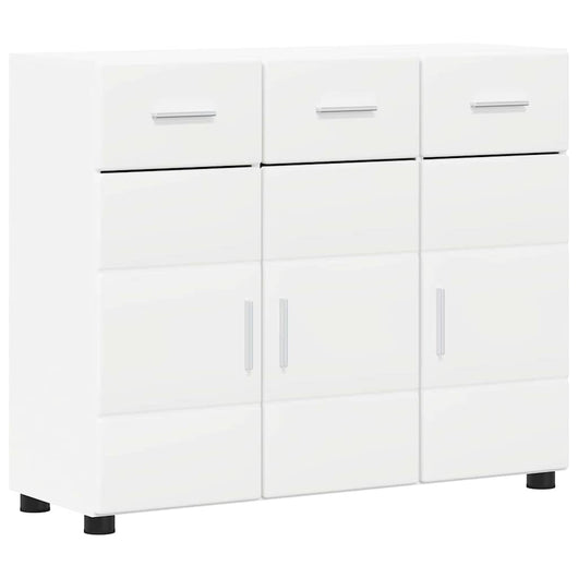 Credenza con porta Bianco 88,5 x 30,5 x 73 cm Legno multistrato 880311