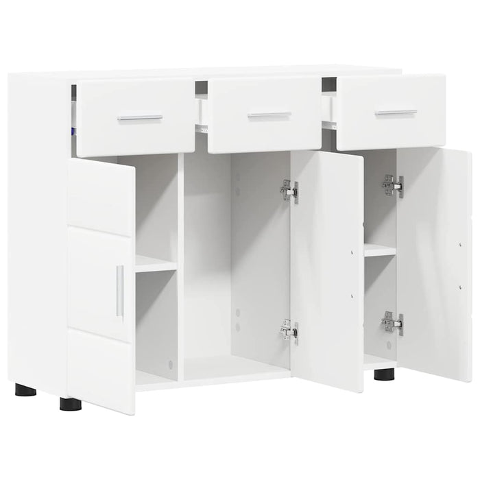 Credenza con porta Bianco 88,5 x 30,5 x 73 cm Legno multistrato 880311