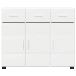 Credenza con porta Bianco 88,5 x 30,5 x 73 cm Legno multistrato 880311