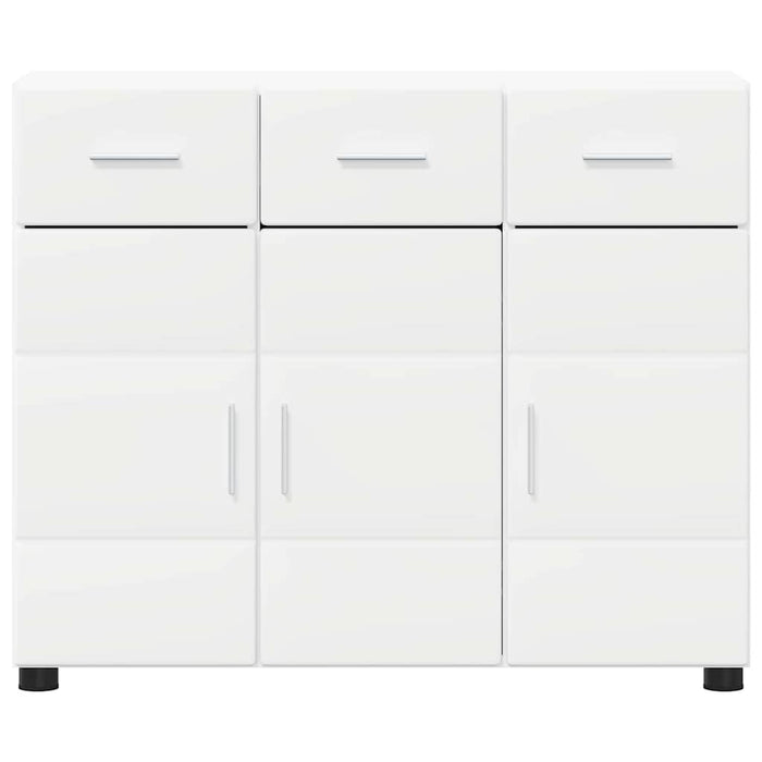 Credenza con porta Bianco 88,5 x 30,5 x 73 cm Legno multistrato 880311