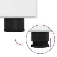 Credenza con porta Bianco 88,5 x 30,5 x 73 cm Legno multistrato 880311