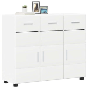 Credenza con porta Bianco 88,5 x 30,5 x 73 cm Legno multistrato 880311