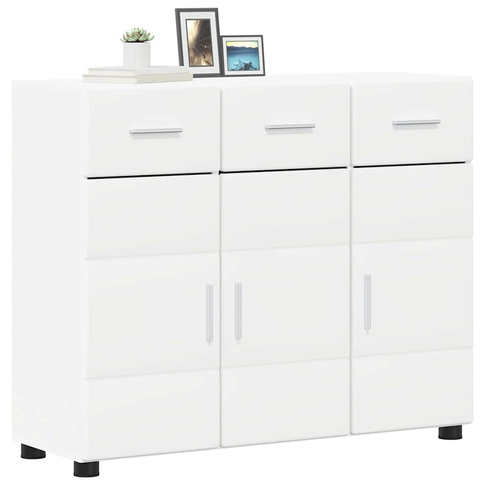 Credenza con porta Bianco 88,5 x 30,5 x 73 cm Legno multistrato 880311