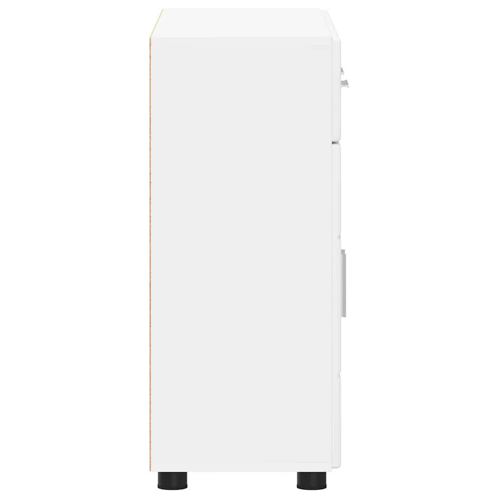 Credenza con porta Bianco 88,5 x 30,5 x 73 cm Legno multistrato 880311