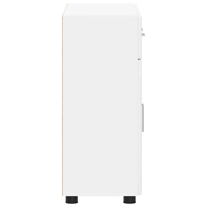 Credenza con porta Bianco 88,5 x 30,5 x 73 cm Legno multistrato 880311